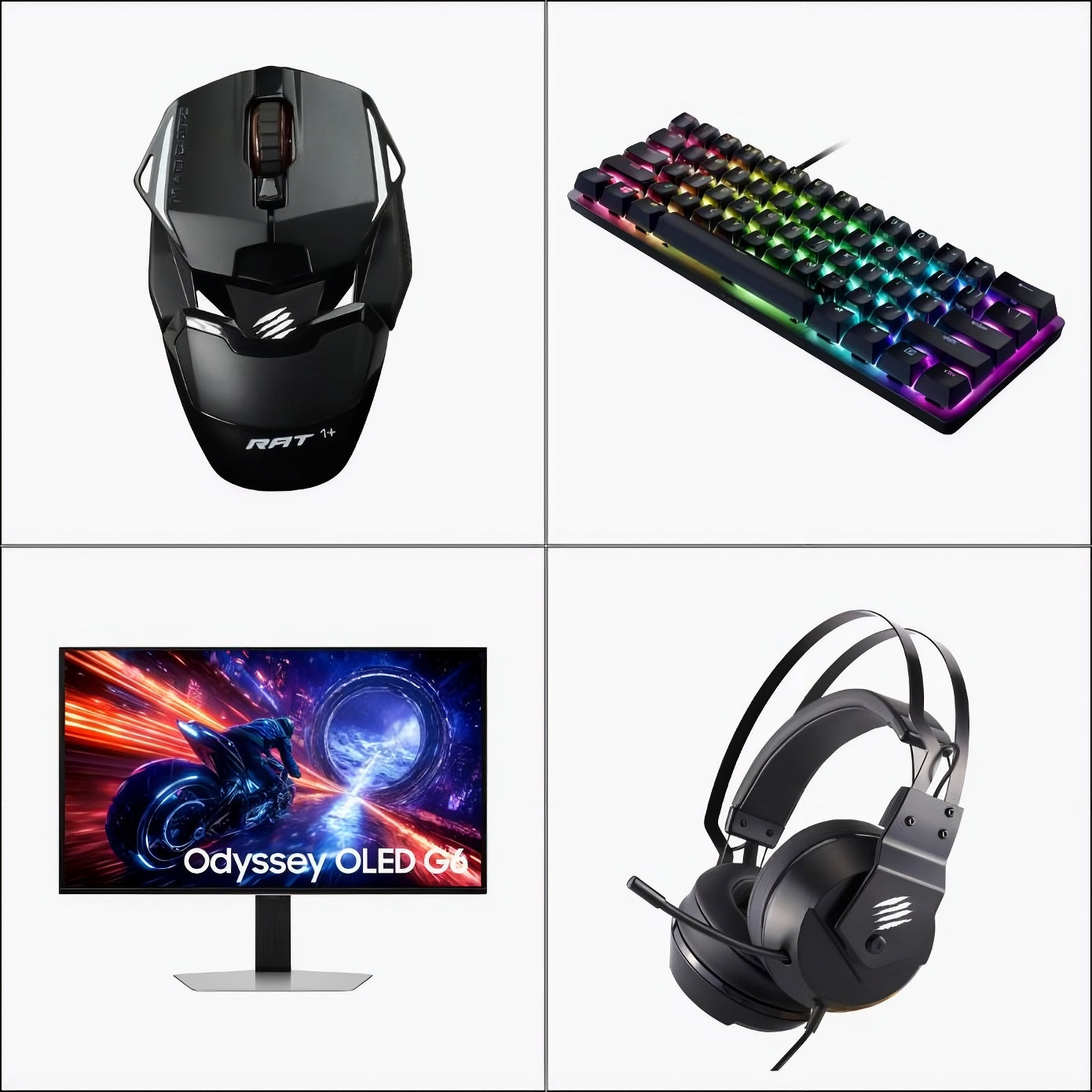 gaming accessories keyboard mouse headset monitor