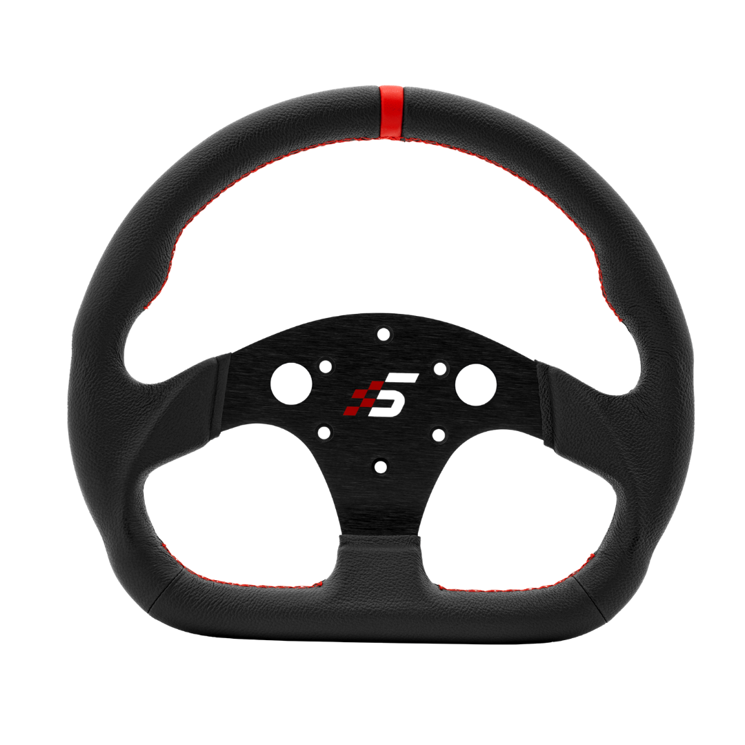 Simagic D-Shaped Steering Wheel 325mm (K) - Leather - DELENordic.com