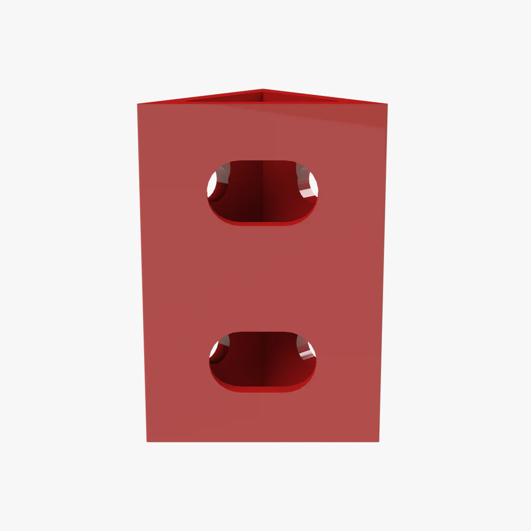 Trak Racer TR8020 Spare Corner Bracket - 80 X 40MM - Red - DELENordic.com
