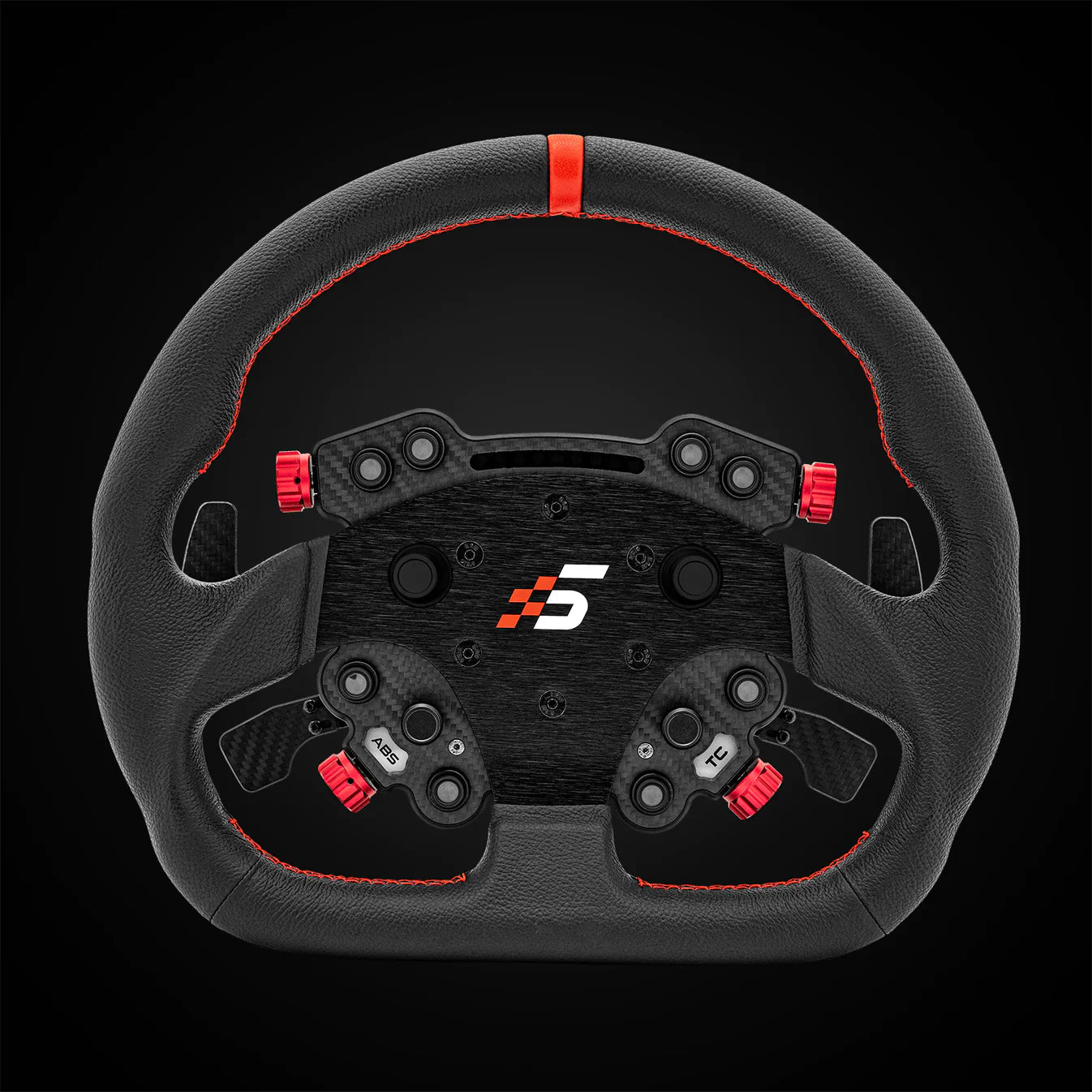 Simagic GT1 D-Shaped Steering Wheel with GT Pro Hub(K) | Shifter & Clutch Paddles - Leather - Main Product Image