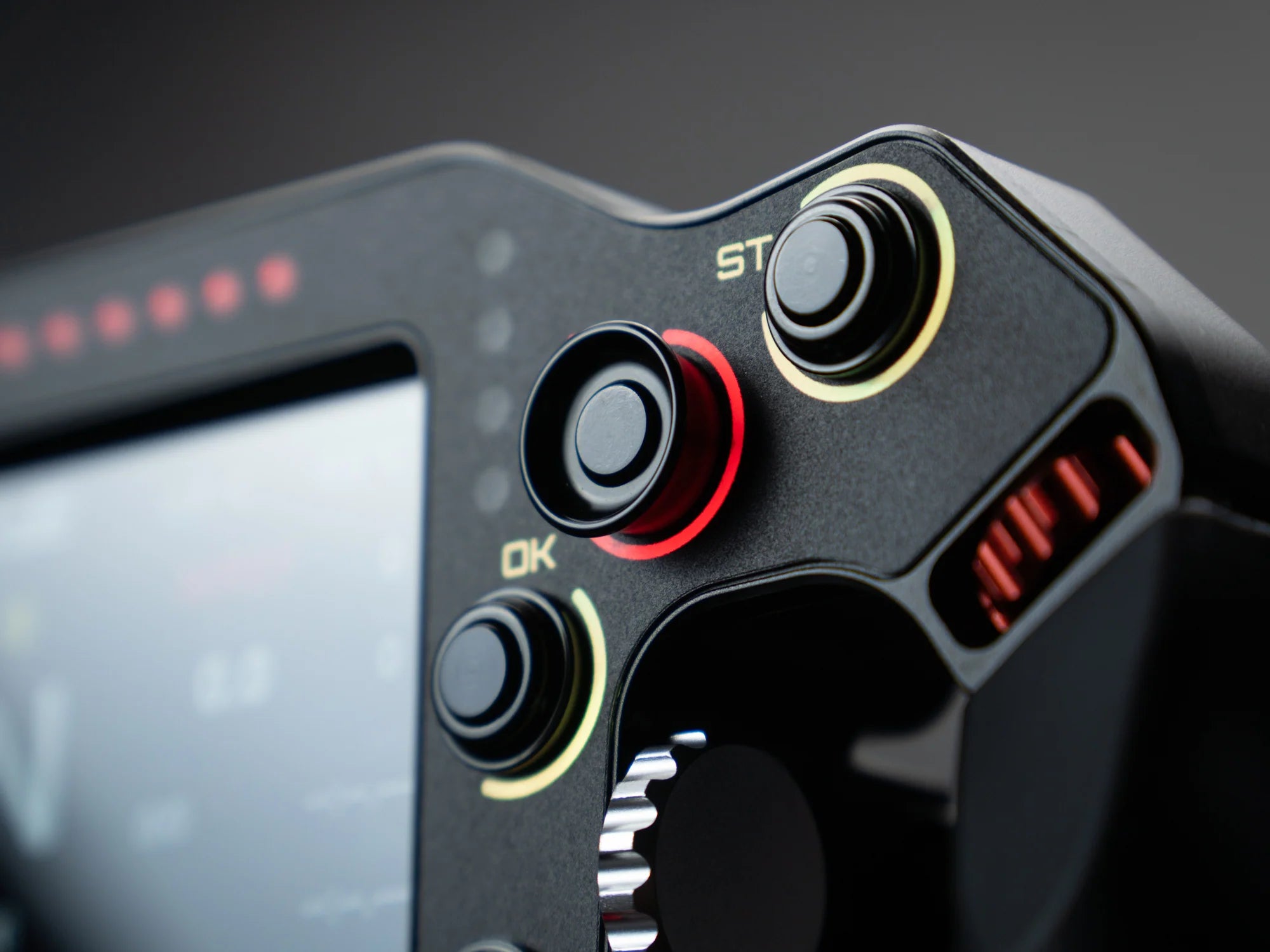 Pokornyi Engineering F499 Steering Wheel - Close-Up