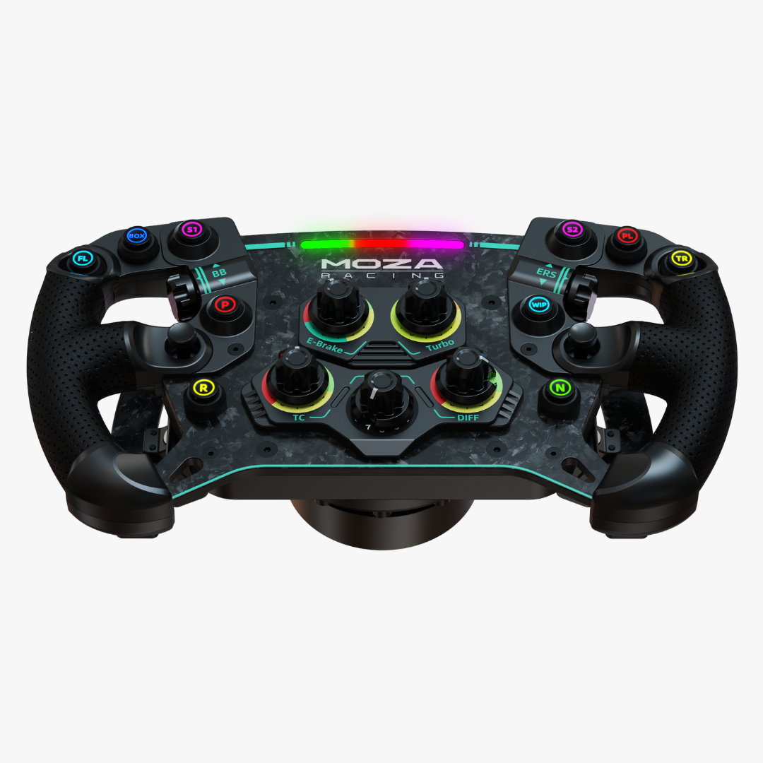 MOZA GS V2 Steering Wheel (Leather) - Detail View