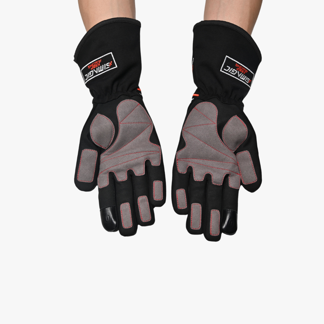 Simagic Logoed Racing Gloves - Side View
