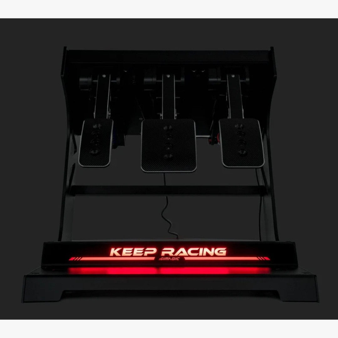 Simagic Sim Ray RGB Heel Stop - In Use