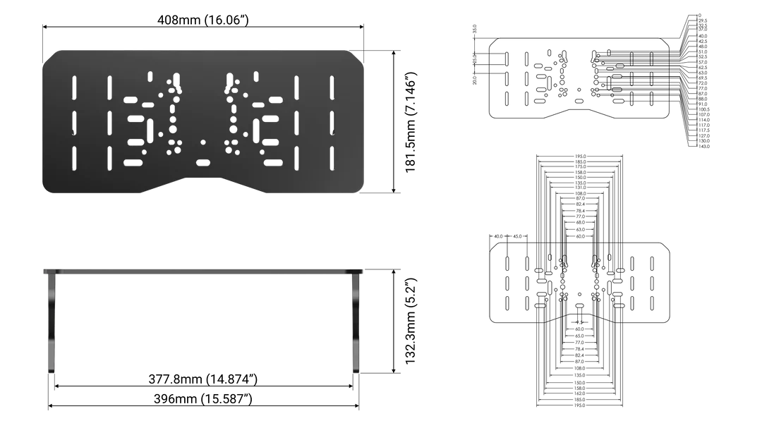 Trak Racer Universal Wheel Deck/Plate for Alpine Racing TRX - DELENordic.com
