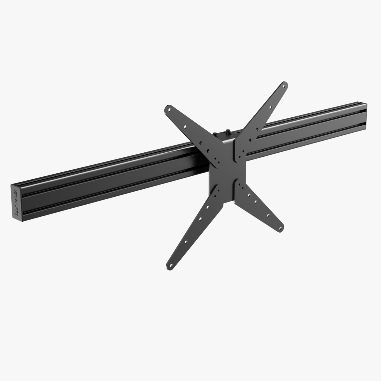 Trak Racer 1200mm Long Anodized Black 80mm x 40mm Extruded Aluminum with VESA Mount - DELENordic.com