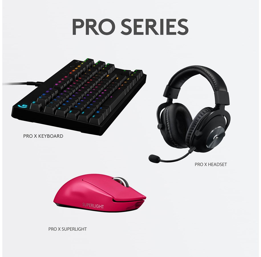 Logitech G PRO X Superlight Wireless Gaming Mouse, Magenta - DELENordic.com