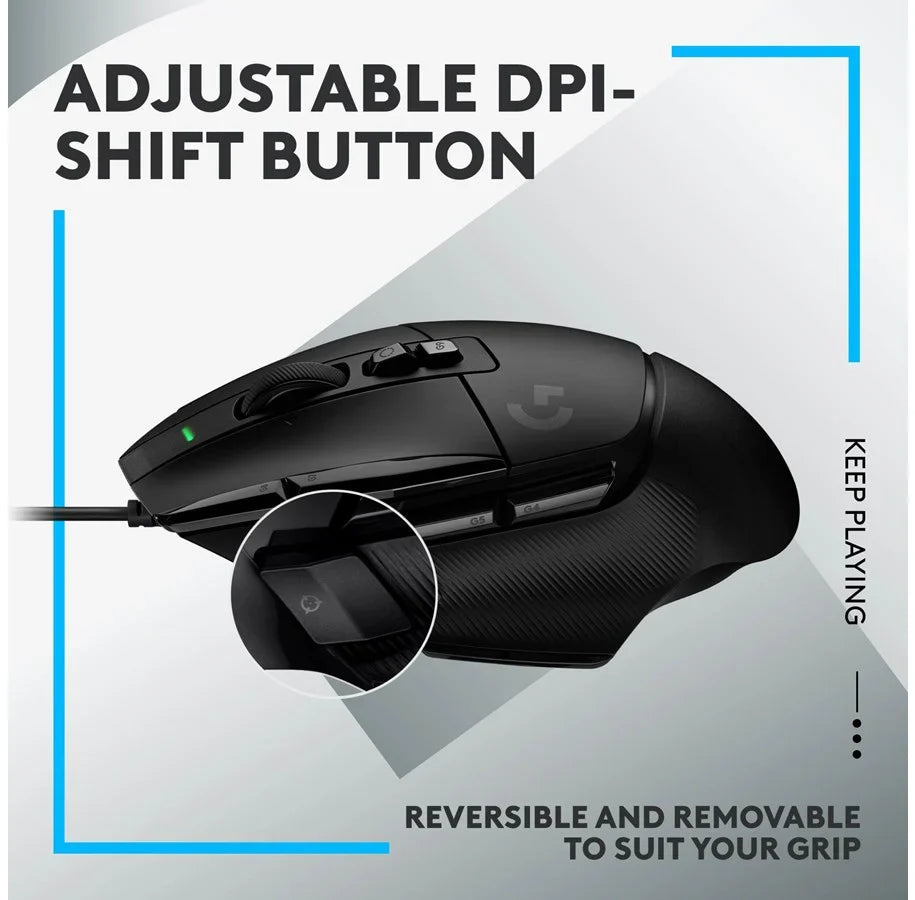Logitech G502 X Wired Gaming Mouse, Black - DELENordic.com