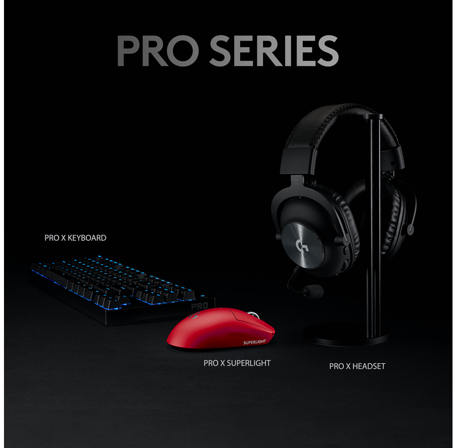 Logitech G PRO X Superlight Wireless Gaming Mouse, Red - DELENordic.com