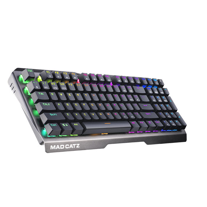 Mad Catz The Authentic S.T.R.I.K.E. 13 Mechanical Gaming Keyboard, Black - DELENordic.com
