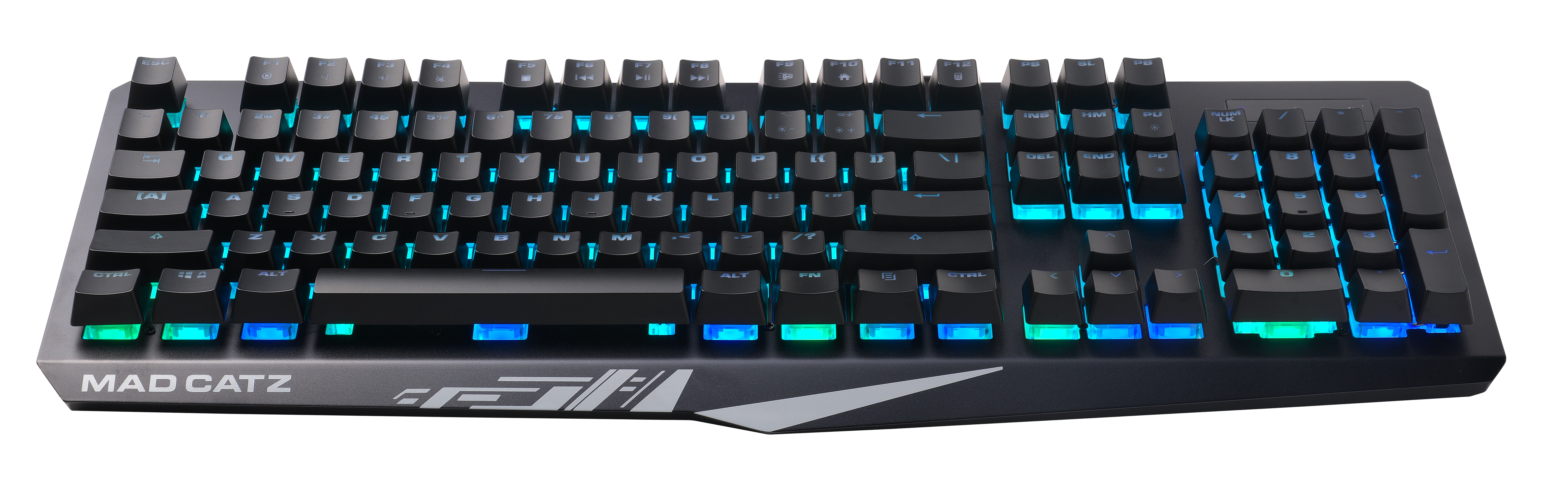 Mad Catz The Authentic S.T.R.I.K.E. 2 Mechanical Gaming Keyboard, Black - DELENordic.com