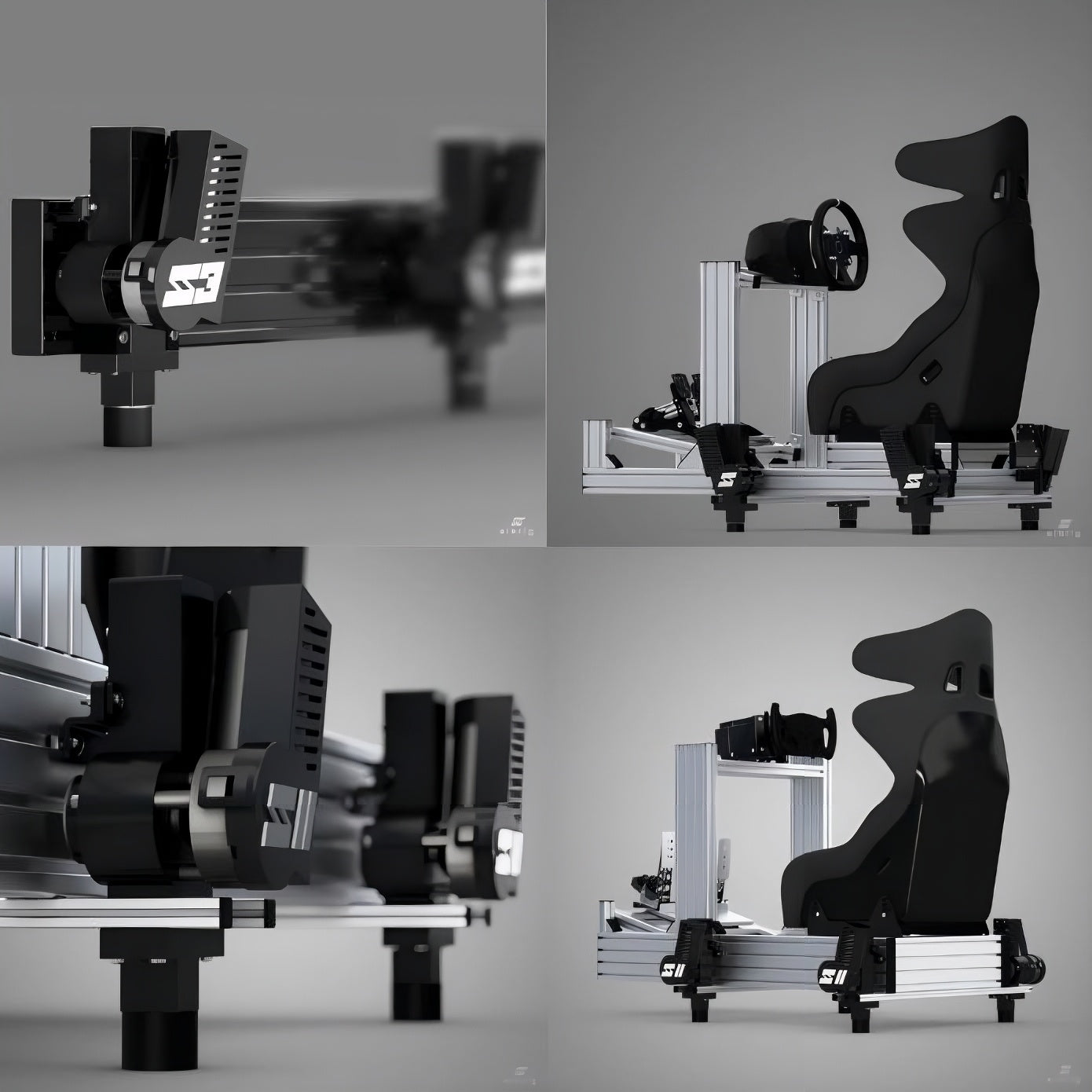SIMRIG 3-DOF motion platform with direct drive wheelbase and sim racing cockpit - Apex300 Europe