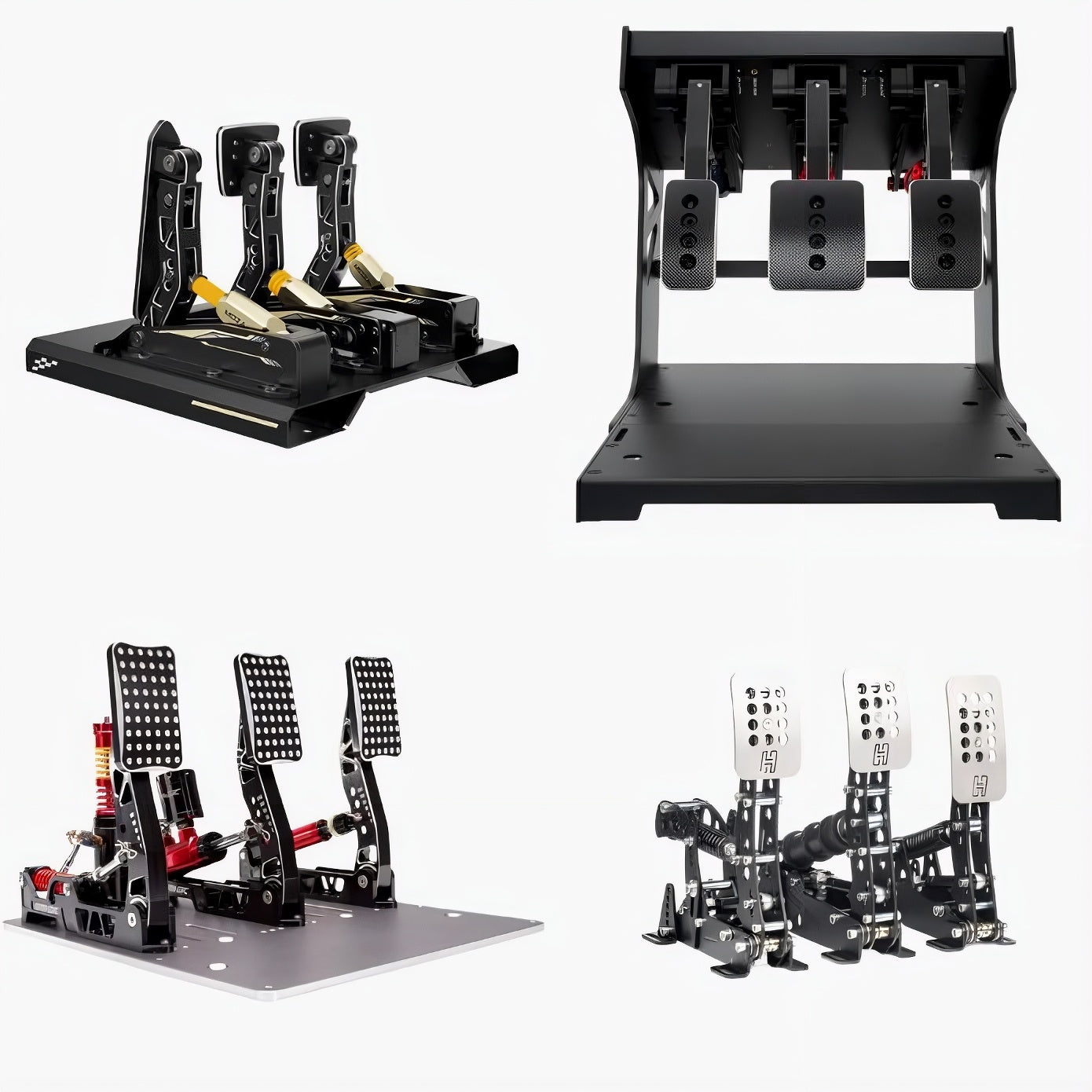 Simagic P500 load cell sim racing pedals on beginner sim racing cockpit setup