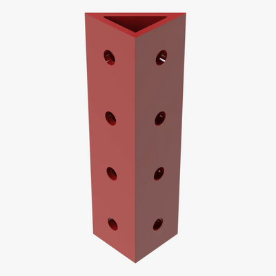 Trak Racer TR8020 SPARE CORNER BRACKET - 160 X 40MM - RED - DELENordic.com