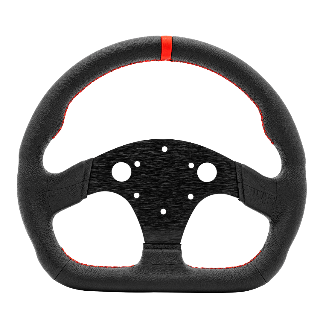 Simagic D-Shaped Steering Wheel 325mm (K) - Leather - DELENordic.com