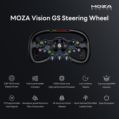 MOZA Racing Vision GS Wheel - In Use