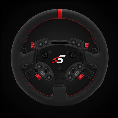 Simagic GT1 Rounded Steering Wheel with GT Pro Hub(K) | Shifter & Clutch Paddles - Leather - Main Product Image