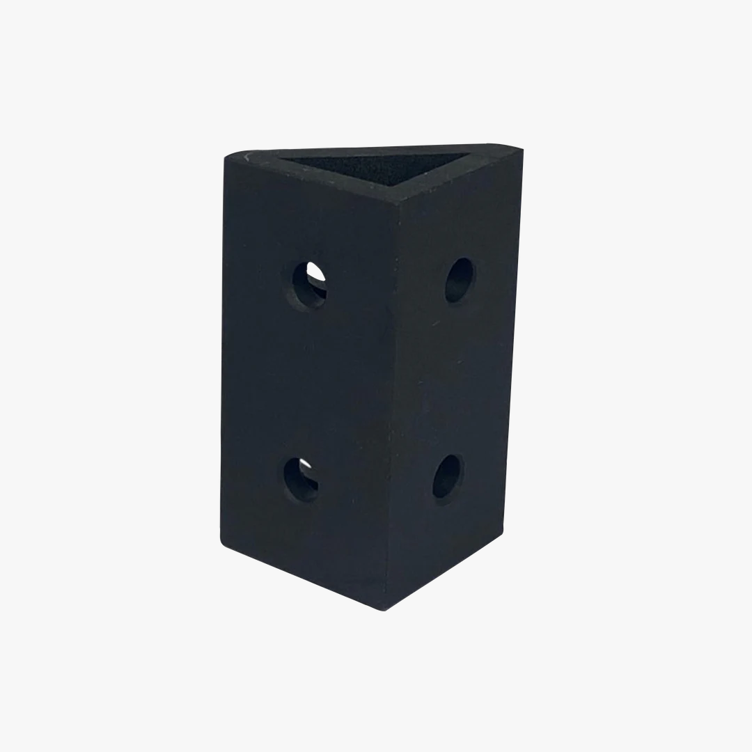 Trak Racer TR8020 Spare Corner Bracket - 80 X 40MM - Black - Set of 2 - DELENordic.com