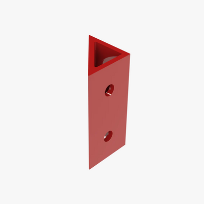 Trak Racer TR8020 Spare Corner Bracket - 80 X 40MM - Red - DELENordic.com