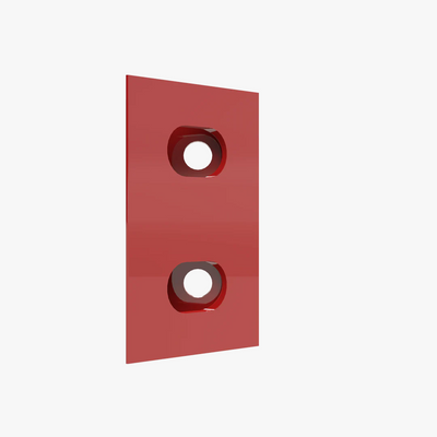 Trak Racer TR8020 Spare Corner Bracket - 80 X 40MM - Red - DELENordic.com