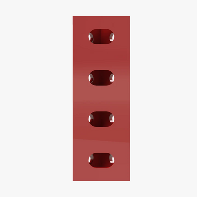 Trak Racer TR8020 SPARE CORNER BRACKET - 160 X 40MM - RED - DELENordic.com