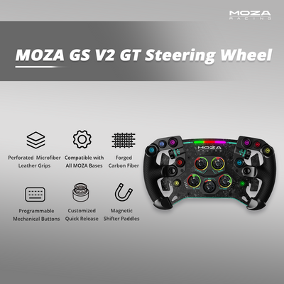 MOZA GS V2 Steering Wheel (Leather) - Image 6