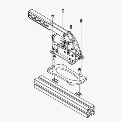 Heusinkveld Sim Handbrake - Black - Detail View