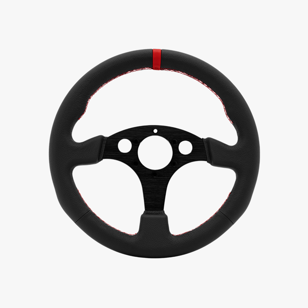 Simagic Rounded Steering Wheel without HUB | 330mm - Leather - Main Product Image