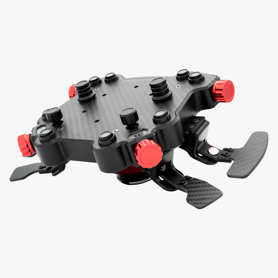 Simagic GT Pro Hub (K) | Shifter & Clutch Paddles with Knob - Detail View