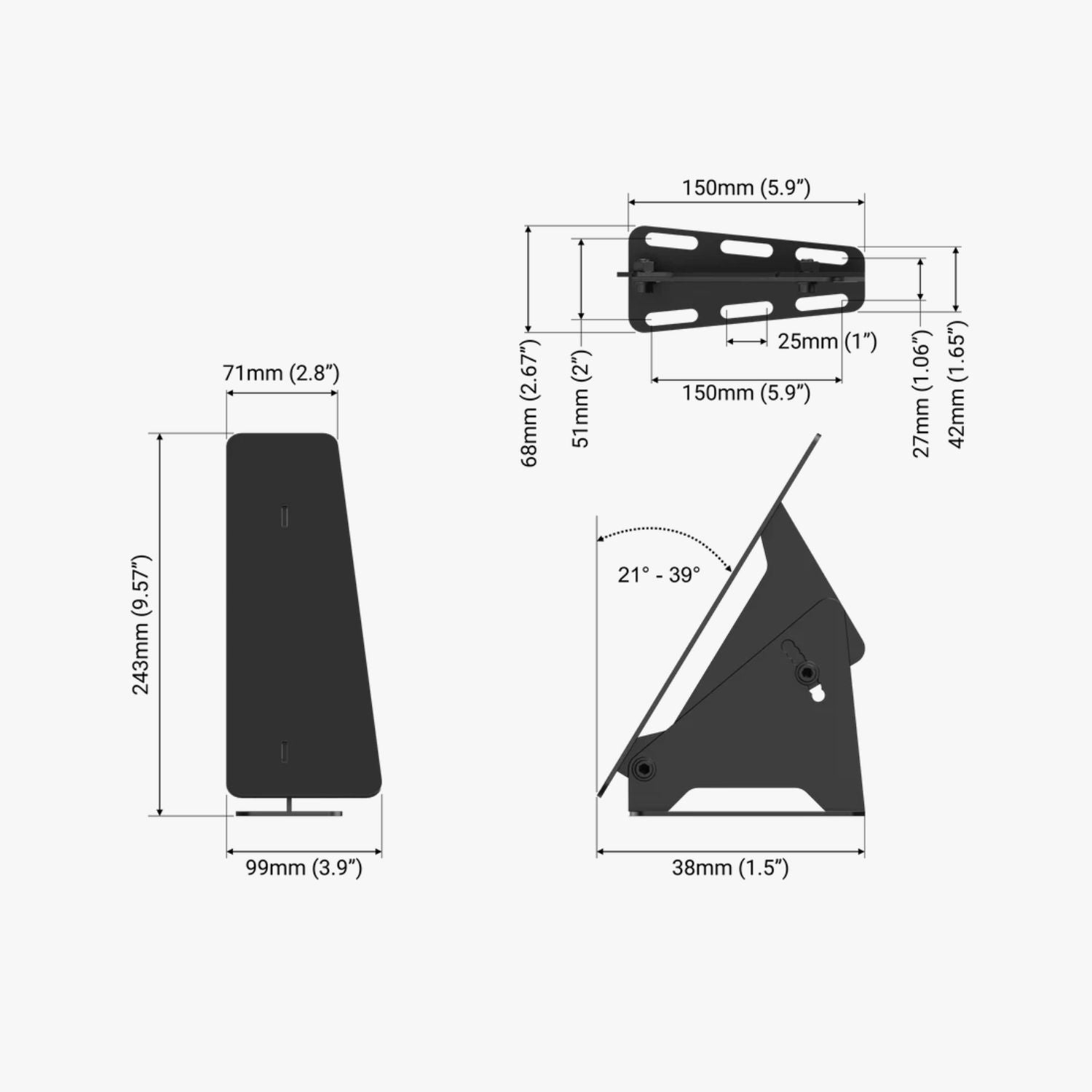 Trak Racer Universal Sim Racing Foot Rest - DELENordic.com
