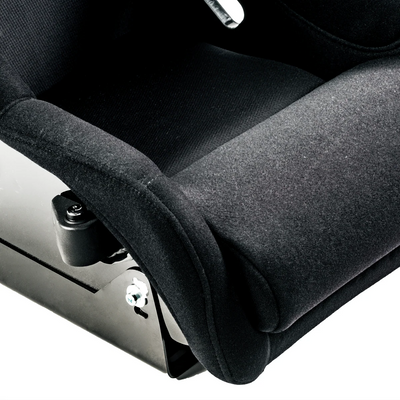 Close-up of the Cold Fusion seat base cushion and side mounting hardware