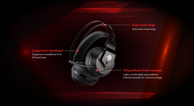 Mad Catz F.R.E.Q. 2 Stereo Gaming Headset, Black - DELENordic.com