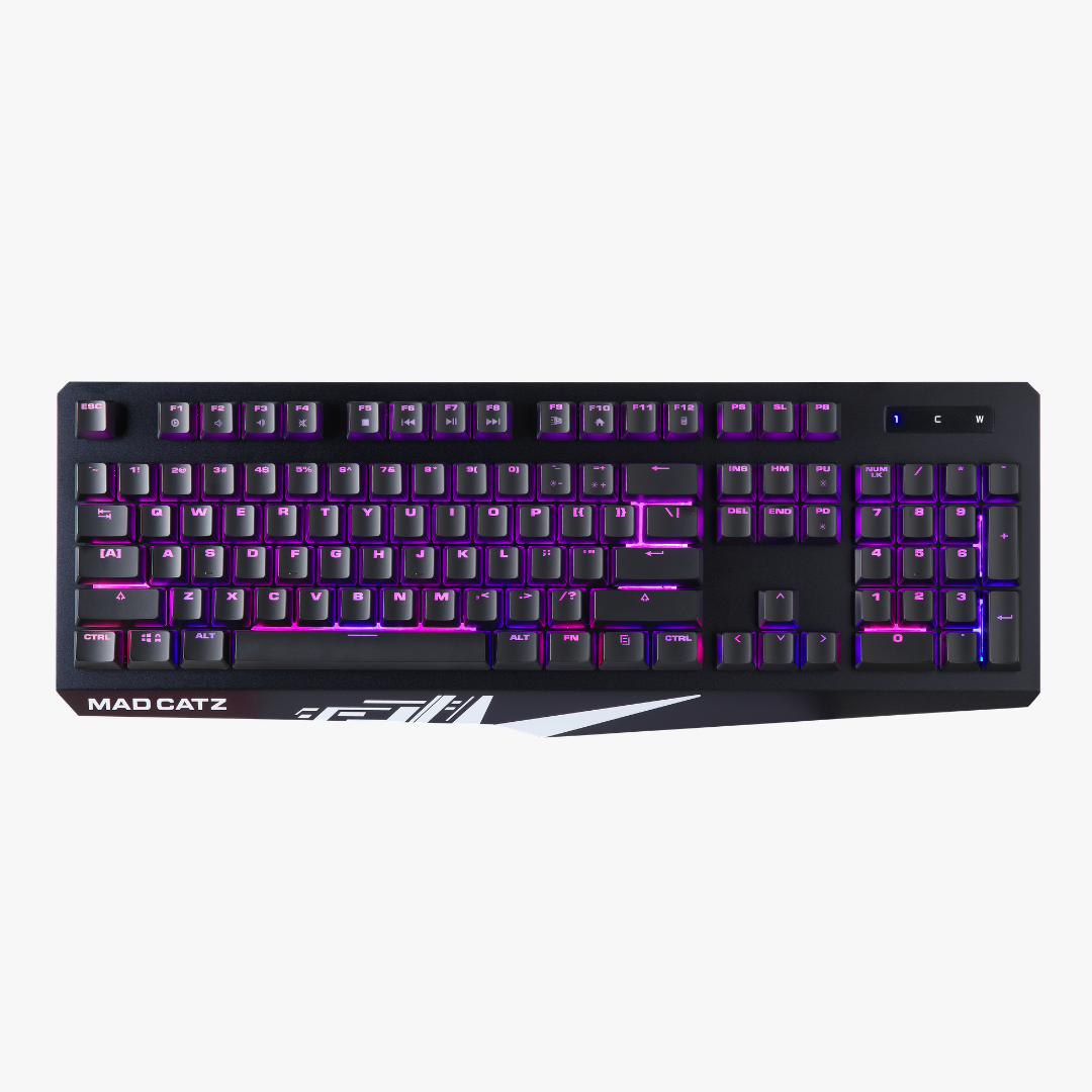 Mad Catz The Authentic S.T.R.I.K.E. 2 Mechanical Gaming Keyboard, Black - DELENordic.com