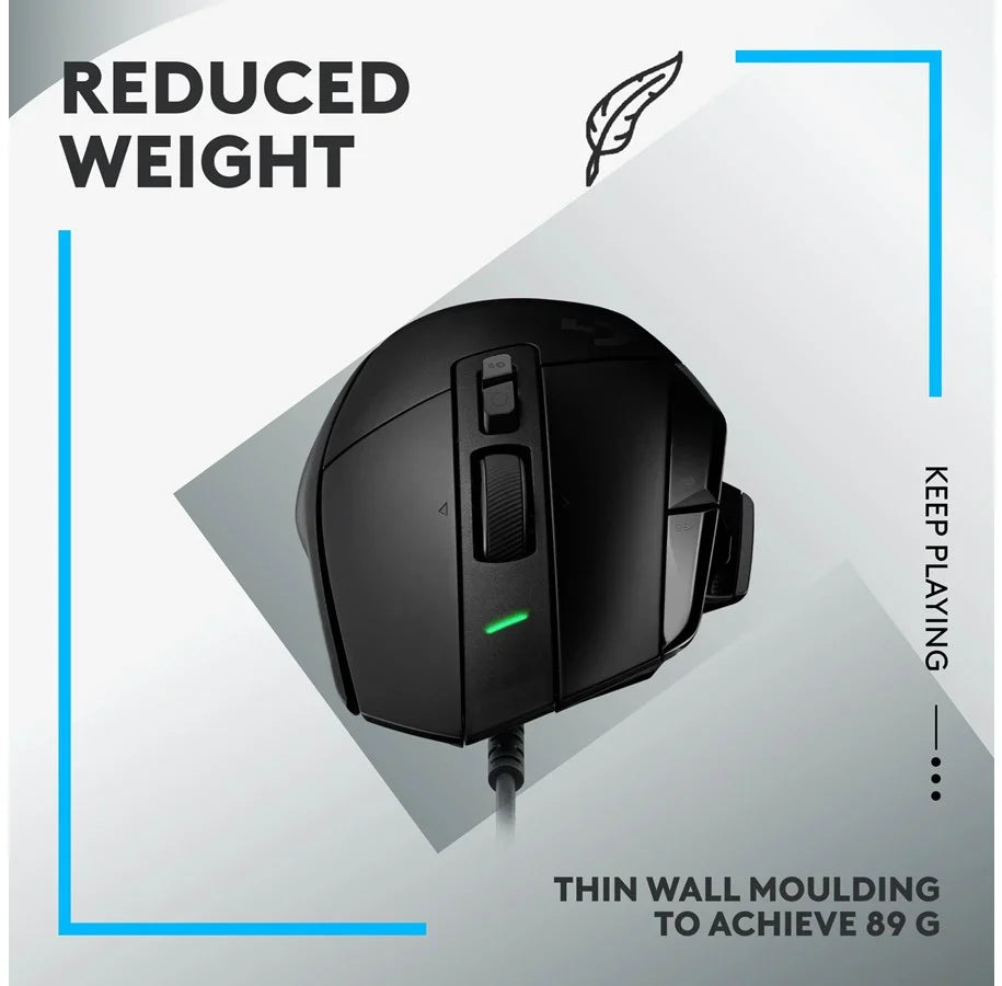 Logitech G502 X Wired Gaming Mouse, Black - DELENordic.com