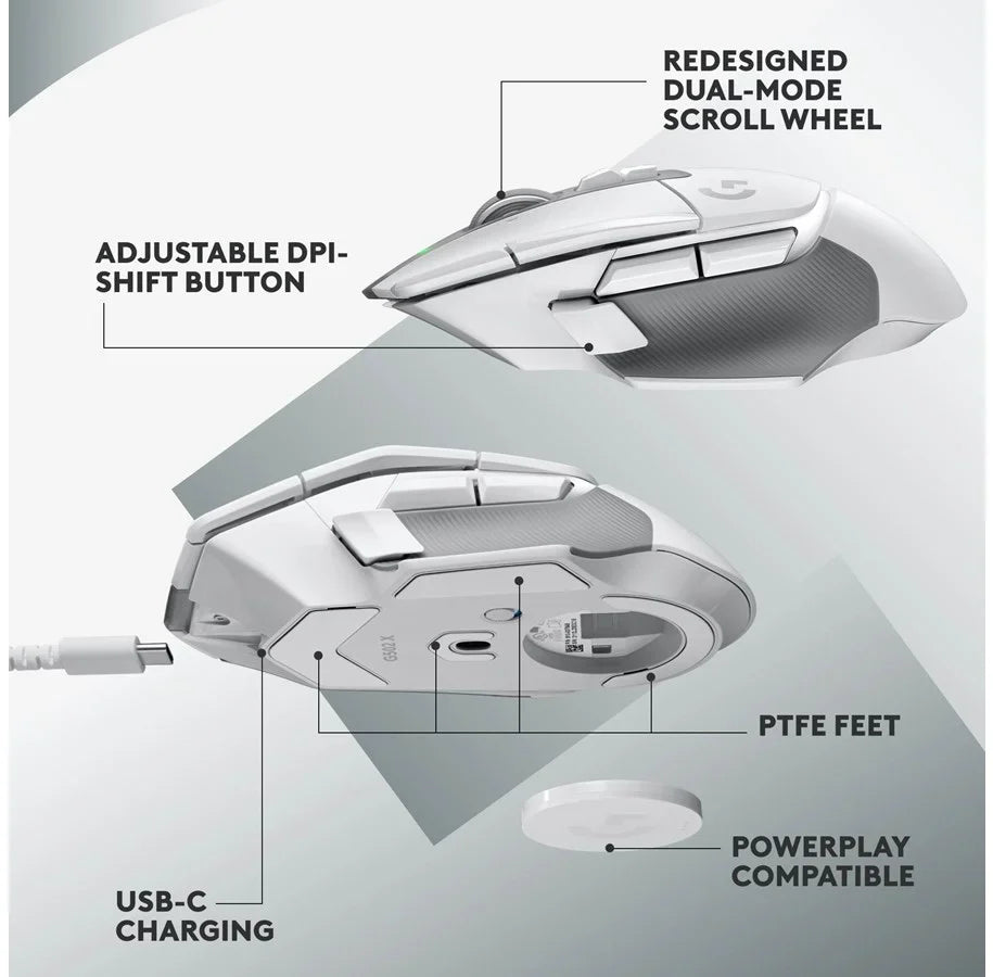 Logitech G G502 X LIGHTSPEED WIRELESS Gaming Mouse - DELENordic.com
