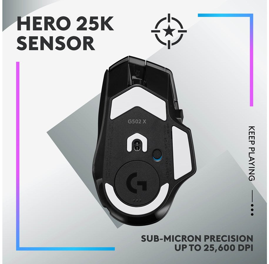 Logitech G502 X PLUS WIRELESS RGB Gaming Mouse - DELENordic.com