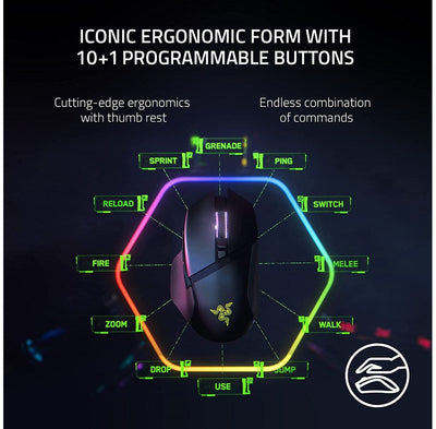 Razer Basilisk V3 Pro Customizable Wireless Gaming Mouse - DELENordic.com