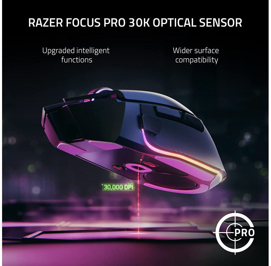 Razer Basilisk V3 Pro Customizable Wireless Gaming Mouse - DELENordic.com
