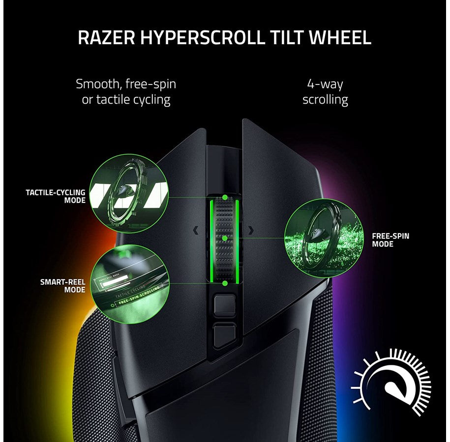 Razer Basilisk V3 Pro Customizable Wireless Gaming Mouse - DELENordic.com