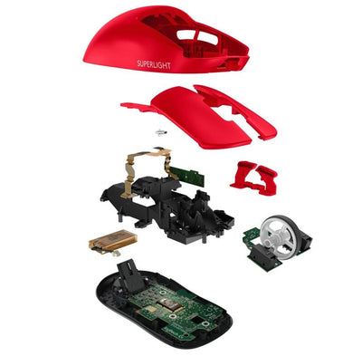 Logitech G PRO X Superlight Wireless Gaming Mouse, Red - DELENordic.com
