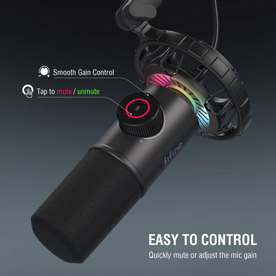 Fifine x DELE K658 USB Dynamic RGB Microphone Bundle for Gaming and Streaming - DELENordic.com