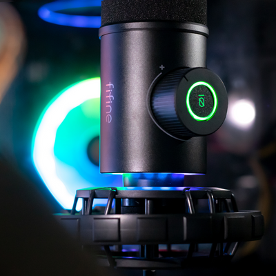 Fifine x DELE K658 USB Dynamic RGB Microphone Bundle for Gaming and Streaming - DELENordic.com