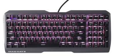 Mad Catz The Authentic S.T.R.I.K.E. 13 Mechanical Gaming Keyboard, Black - DELENordic.com