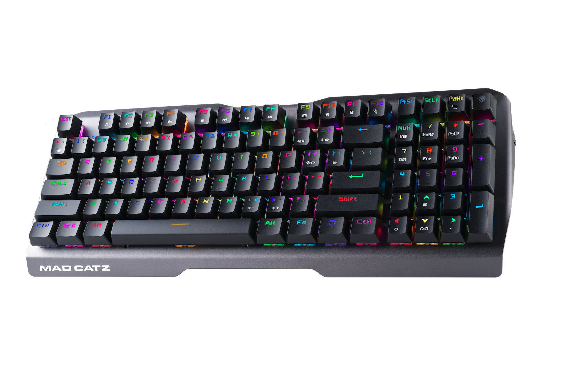 Mad Catz The Authentic S.T.R.I.K.E. 13 Mechanical Gaming Keyboard, Black - DELENordic.com