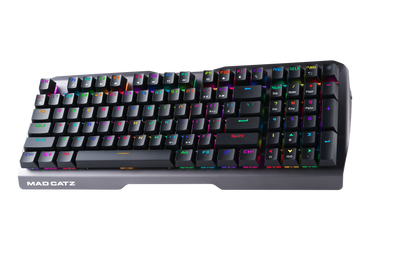 Mad Catz The Authentic S.T.R.I.K.E. 13 Mechanical Gaming Keyboard, Black - DELENordic.com