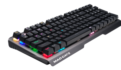 Mad Catz The Authentic S.T.R.I.K.E. 13 Mechanical Gaming Keyboard, Black - DELENordic.com