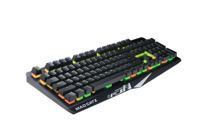 Mad Catz The Authentic S.T.R.I.K.E. 2 Mechanical Gaming Keyboard, Black - DELENordic.com