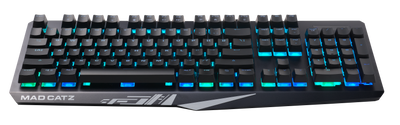 Mad Catz The Authentic S.T.R.I.K.E. 2 Mechanical Gaming Keyboard, Black - DELENordic.com