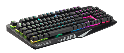 Mad Catz The Authentic S.T.R.I.K.E. 4 Mechanical Gaming Keyboard, Black - DELENordic.com