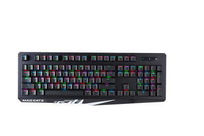 Mad Catz The Authentic S.T.R.I.K.E. 4 Mechanical Gaming Keyboard, Black - DELENordic.com